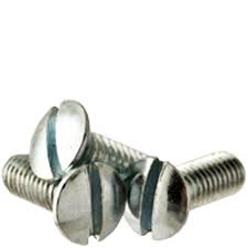 Picture of Brighton Best 585215 #6-32X1/2",(Ft) Machine Screw Oval Head Slotted Coarse Zinc Cr+3